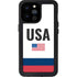 USA American Flag iPhone 14 Pro Max Waterproof Case