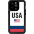 USA American Flag iPhone 14 Pro Waterproof Case