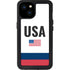 USA American Flag iPhone 15 Plus Waterproof Case