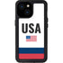 USA American Flag iPhone 15 Waterproof Case
