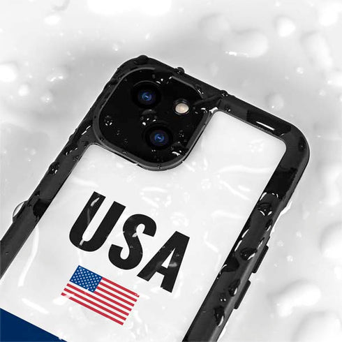 USA American Flag iPhone 15 Waterproof Case