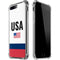 USA American Flag iPhone 7/8 Plus Clear Case