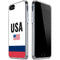 USA American Flag iPhone SE (2nd & 3rd Gen) Clear Case