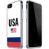 USA American Flag iPhone SE (2nd & 3rd Gen) Clear Case