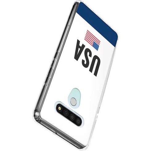 USA American Flag LG Stylo 6 Clear Case