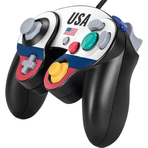 USA American Flag Nintendo GameCube Controller Skin