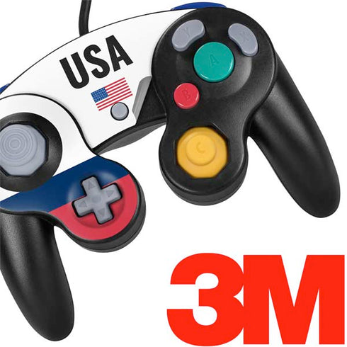 USA American Flag Nintendo GameCube Controller Skin