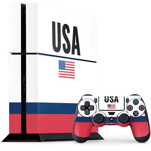 USA American Flag PS4 Console and Controller Bundle Skin