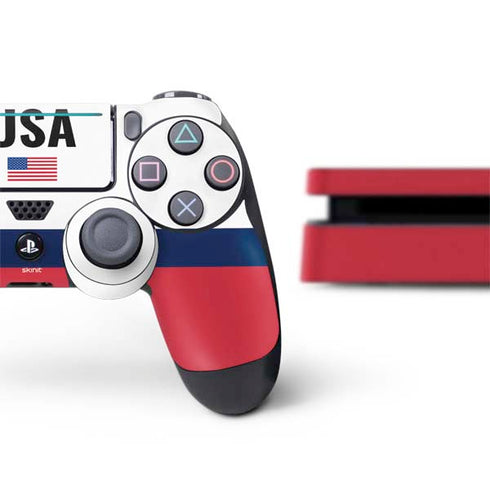 USA American Flag PS4 Slim Bundle Skin