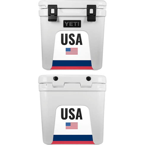 USA American Flag YETI Roadie 24 Hard Cooler Skin