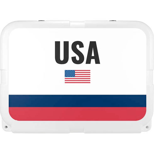 USA American Flag YETI Tundra 35 Hard Cooler Skin