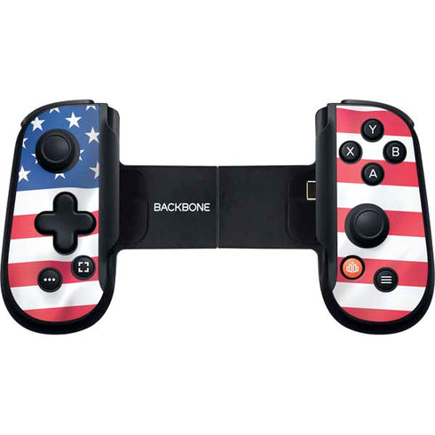 USA Flag Backbone One for iPhone Game Controller Skin