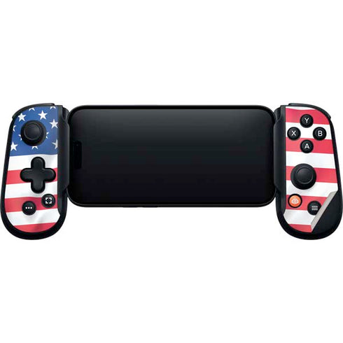 USA Flag Backbone One for iPhone Game Controller Skin