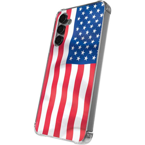 USA Flag Galaxy S24 Plus Clear Case