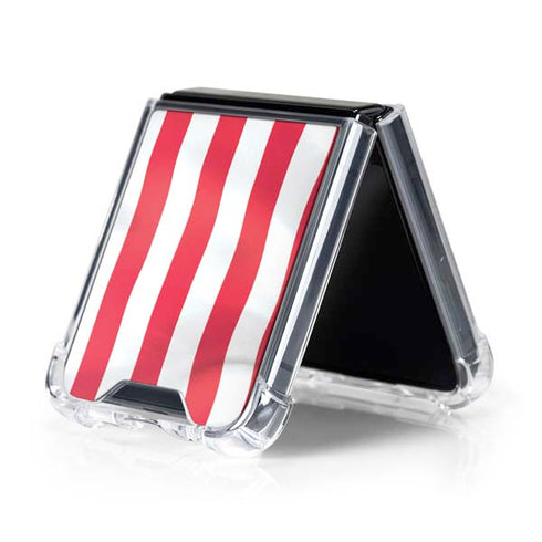 USA Flag Galaxy Z Flip5 5G Clear Case