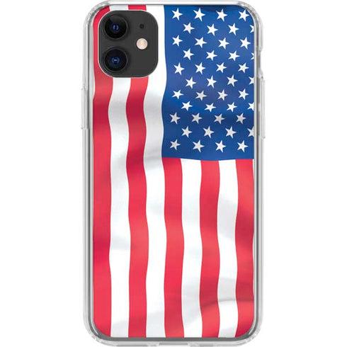 USA Flag iPhone 11 Clear Case