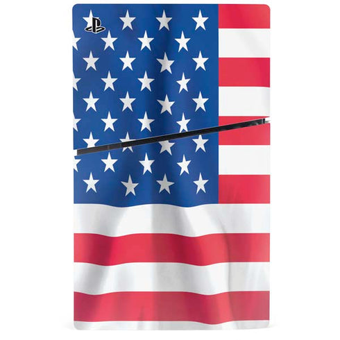 USA Flag PS5 Slim Digital Edition Bundle Skin