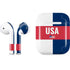 USA Flag Color Block Apple AirPods Skin