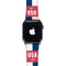 USA Flag Color Block Apple Watch Band 42-44mm
