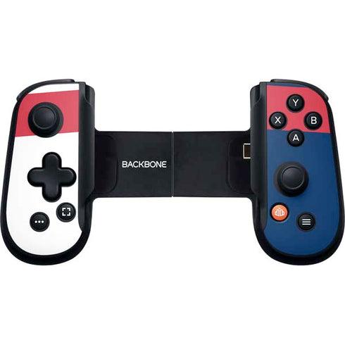 USA Flag Color Block Backbone One for iPhone Game Controller Skin