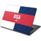 USA Flag Color Block Dell Chromebook Skin