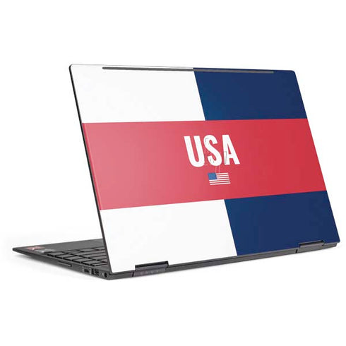 USA Flag Color Block HP Envy Skin