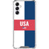 USA Flag Color Block Galaxy A15 5G Clear Case