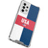 USA Flag Color Block Galaxy A33 5G Clear Case