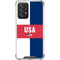 USA Flag Color Block Galaxy A52 5G Clear Case