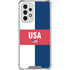 USA Flag Color Block Galaxy A53 5G Clear Case