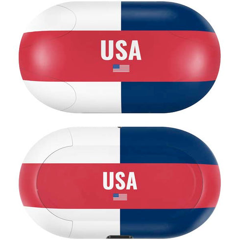 USA Flag Color Block Galaxy Buds Skin