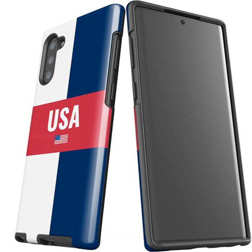 USA Flag Color Block Galaxy Note 10 Pro Case