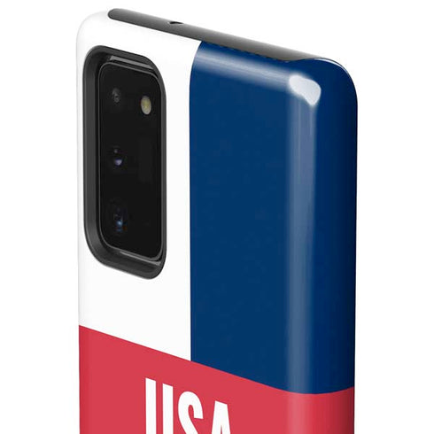 USA Flag Color Block Galaxy Note20 5G Pro Case