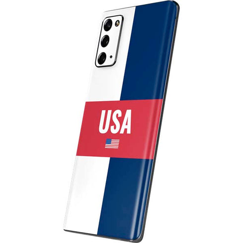 USA Flag Color Block Galaxy Note20 5G Skin