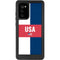 USA Flag Color Block Galaxy Note20 5G Waterproof Case