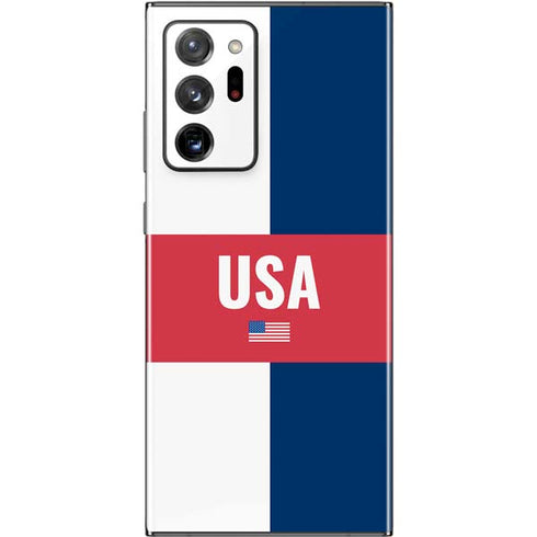 USA Flag Color Block Galaxy Note20 Ultra 5G Skin