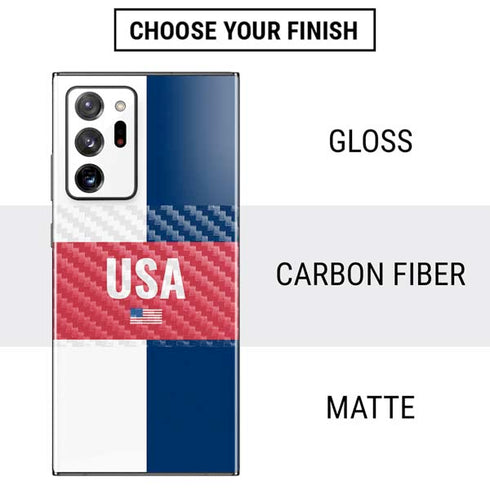 USA Flag Color Block Galaxy Note20 Ultra 5G Skin