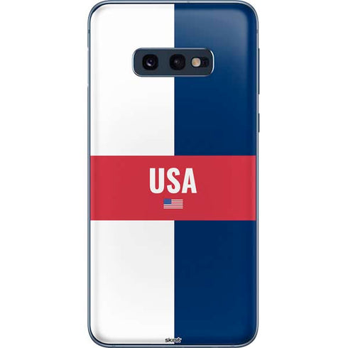 USA Flag Color Block Galaxy S10e Skin