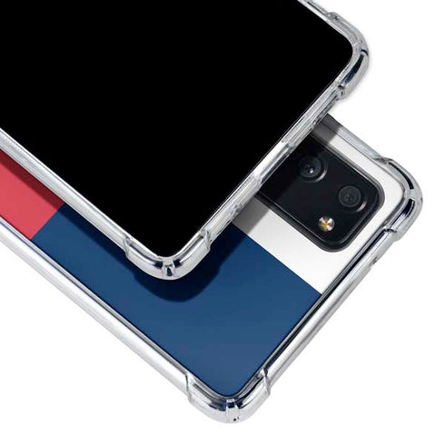 USA Flag Color Block Galaxy S20 FE Clear Case