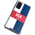 USA Flag Color Block Galaxy S20 FE Clear Case