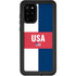 USA Flag Color Block Galaxy S20 Plus Waterproof Case