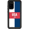 USA Flag Color Block Galaxy S20 Waterproof Case