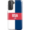 USA Flag Color Block Galaxy S21 5G Pro Case