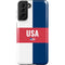 USA Flag Color Block Galaxy S21 Plus 5G Pro Case