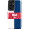 USA Flag Color Block Galaxy S21 Ultra 5G Pro Case