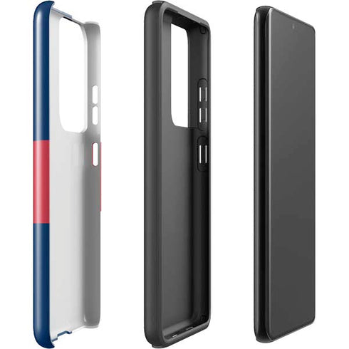 USA Flag Color Block Galaxy S21 Ultra 5G Pro Case