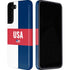 USA Flag Color Block Galaxy S22 Plus Pro Case