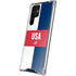 USA Flag Color Block Galaxy S24 Ultra Clear Case