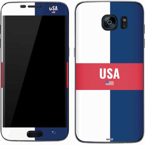 USA Flag Color Block Galaxy S7 Skin