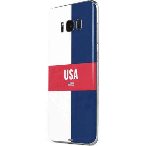 USA Flag Color Block Galaxy S8 Skin